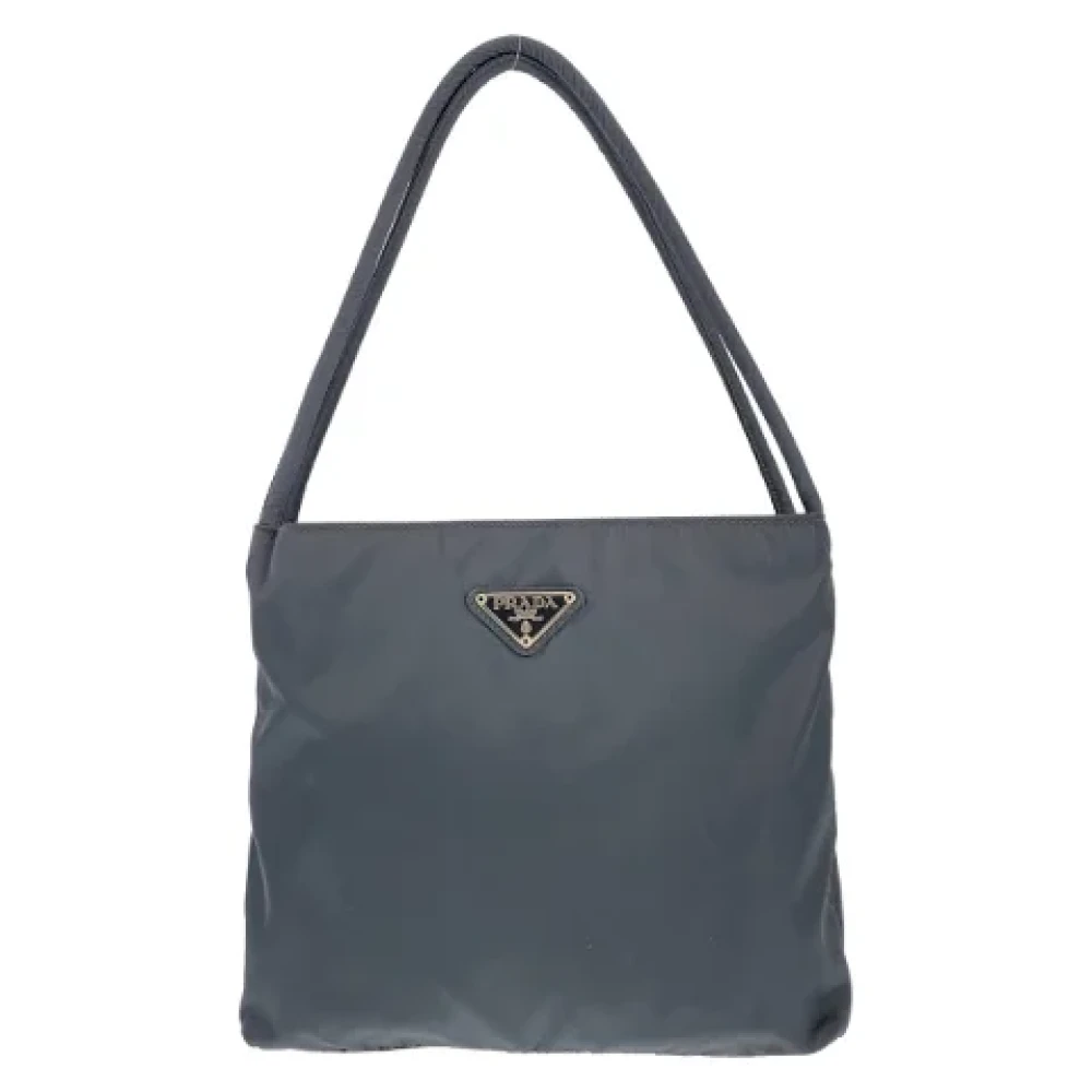 Prada Vintage Pre-owned Canvas prada-bags Black Dames