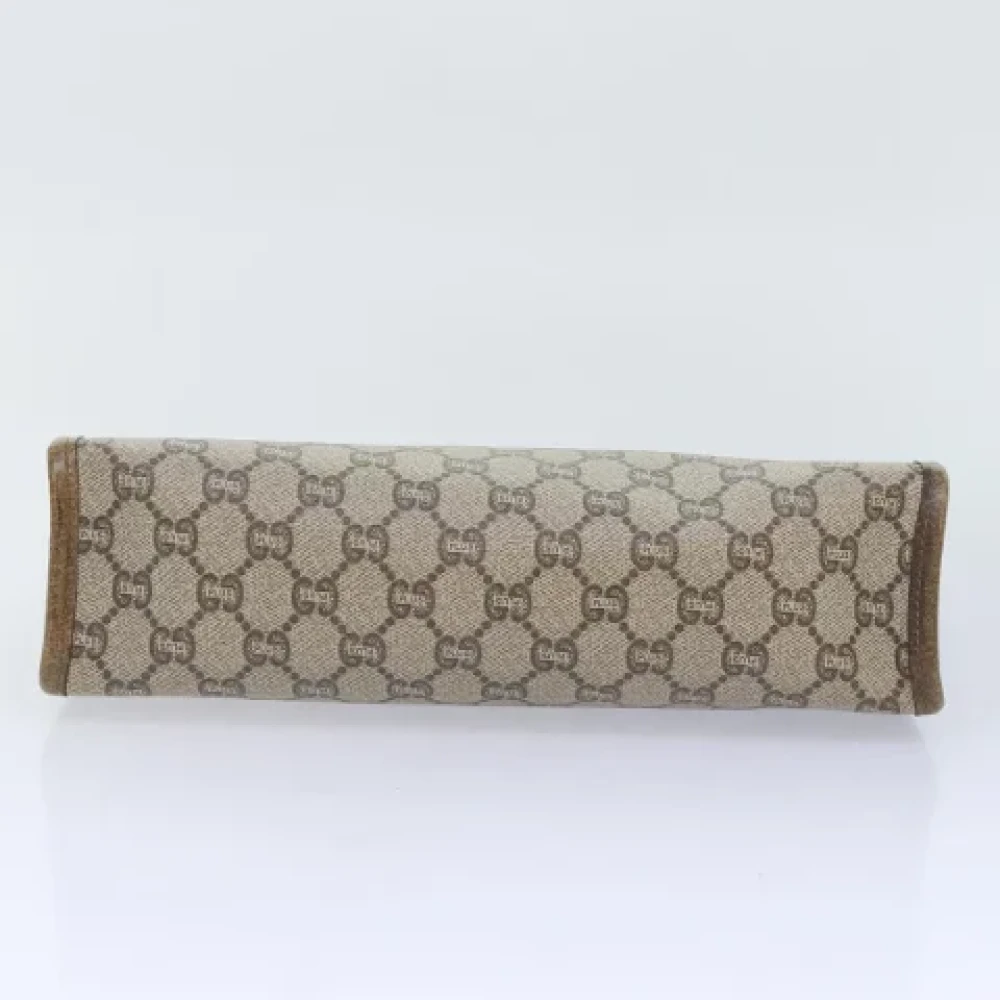 Gucci Vintage Pre-owned Canvas clutches Beige Dames