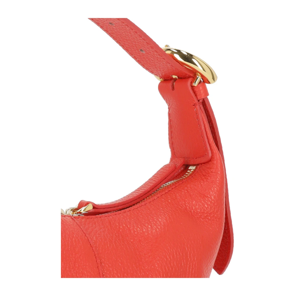 Coccinelle Oranje Leren Handtas met Verstelbaar Handvat Orange Dames
