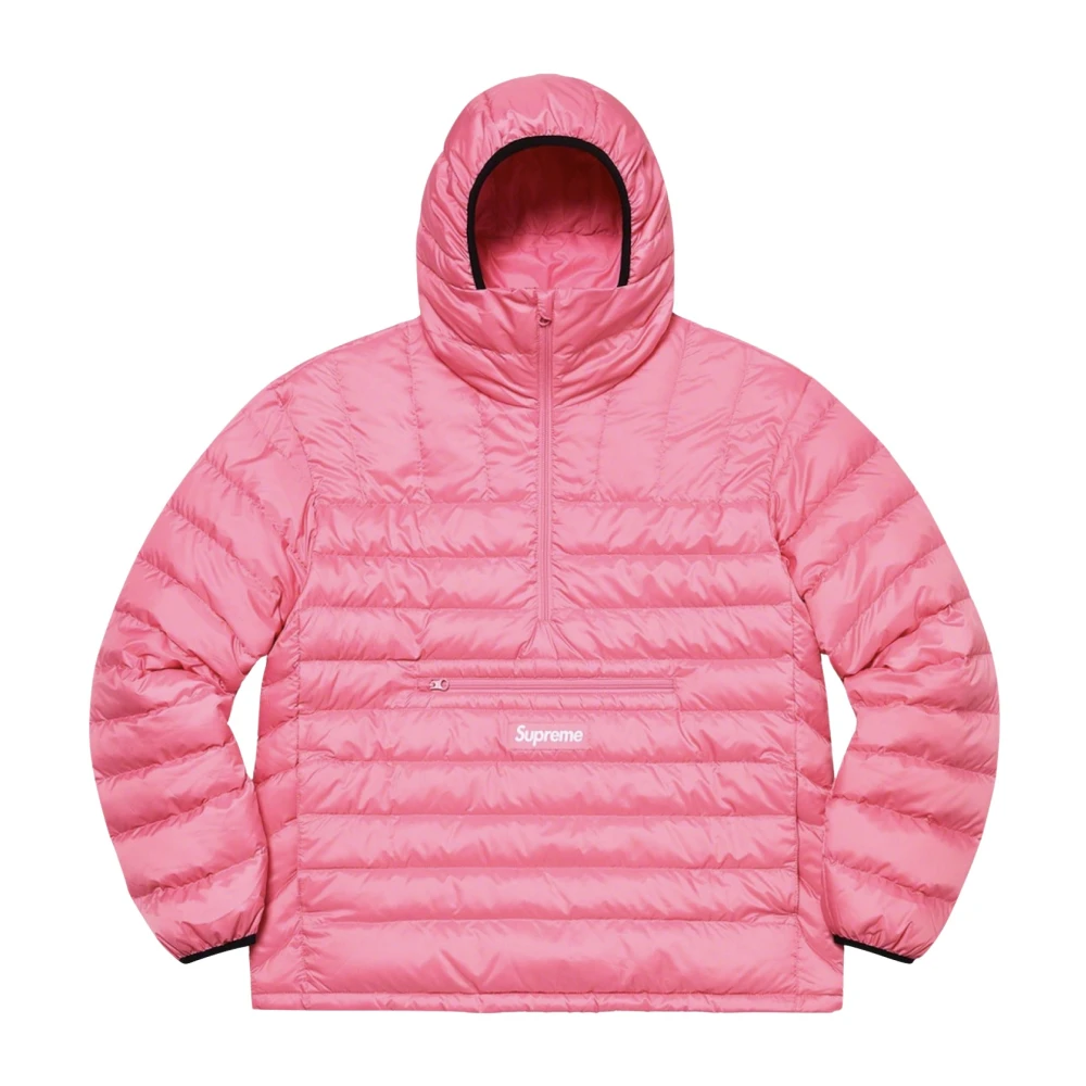 Supreme Beperkte Oplage Roze Dons Hoodie Pink Heren