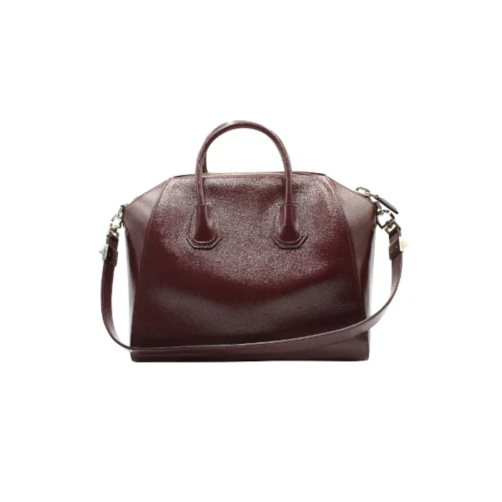 Givenchy Pre-owned Leather handbags Red Dames