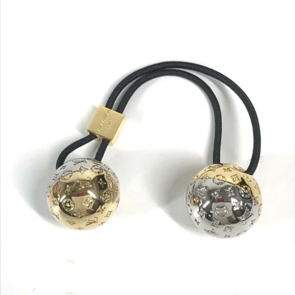 Louis Vuitton Vintage Pre-owned Metal hair-accessories Yellow Dames