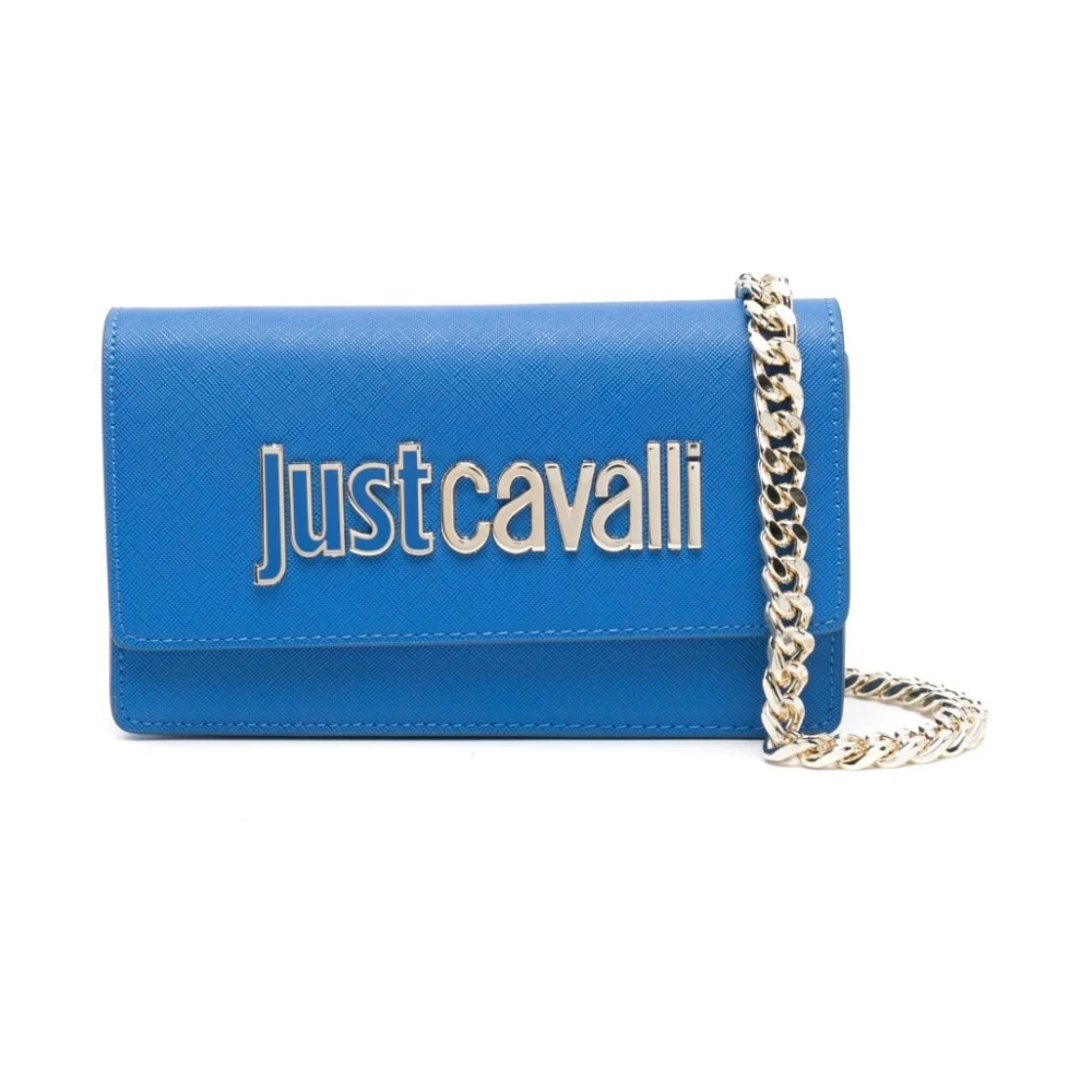 Just Cavalli Blauwe Portemonnees Portafogli Blue Dames