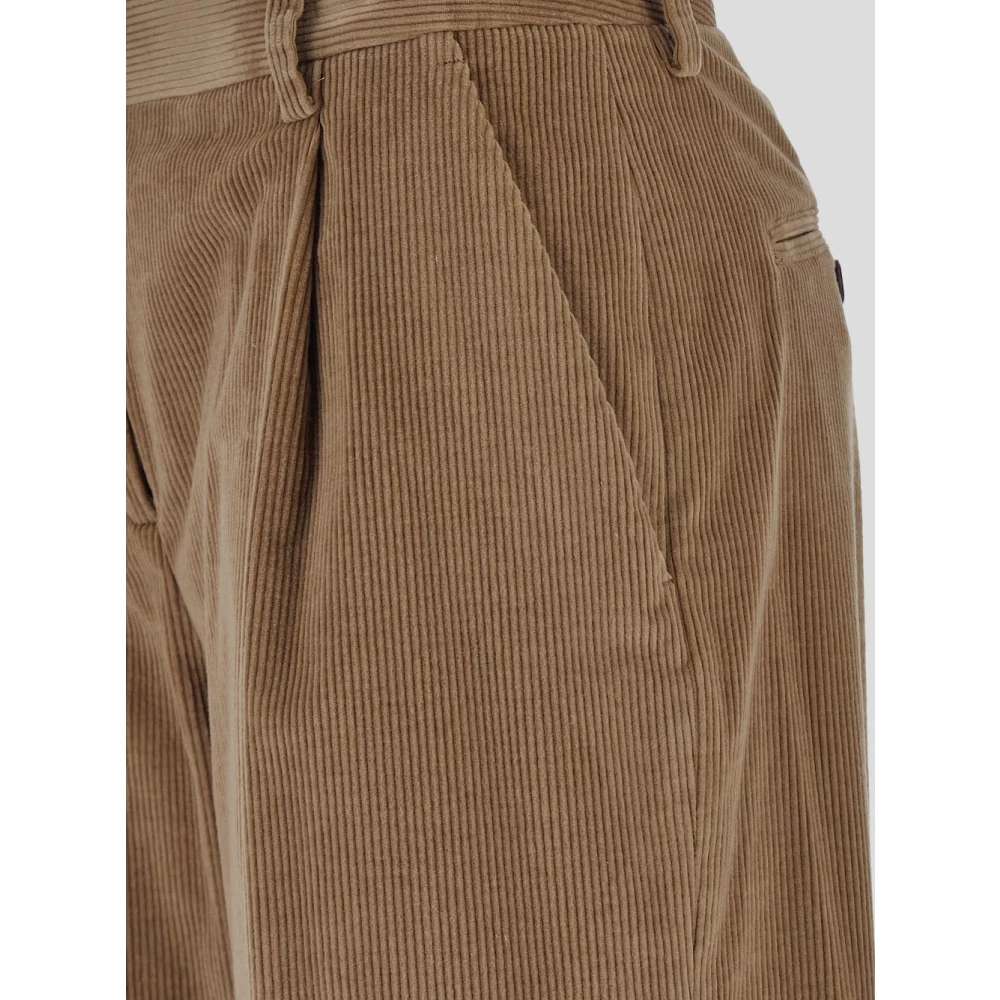 Lardini Klassieke broek van katoen en kasjmier Beige Dames