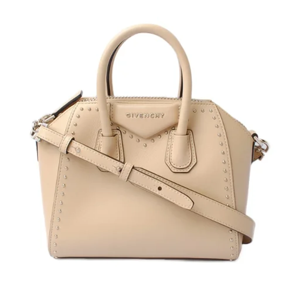Givenchy Pre-owned Leather handbags Beige Dames