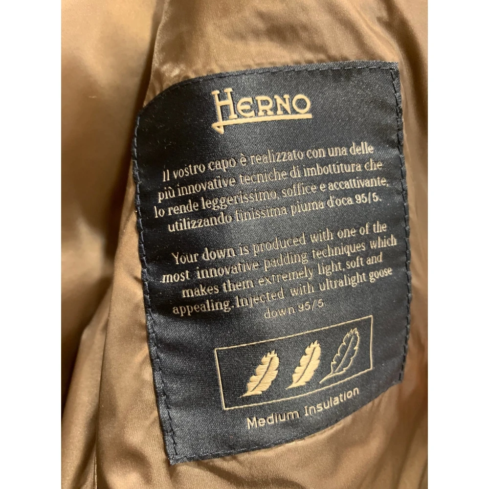 Herno Gewatteerde Donsjas Beige Dames