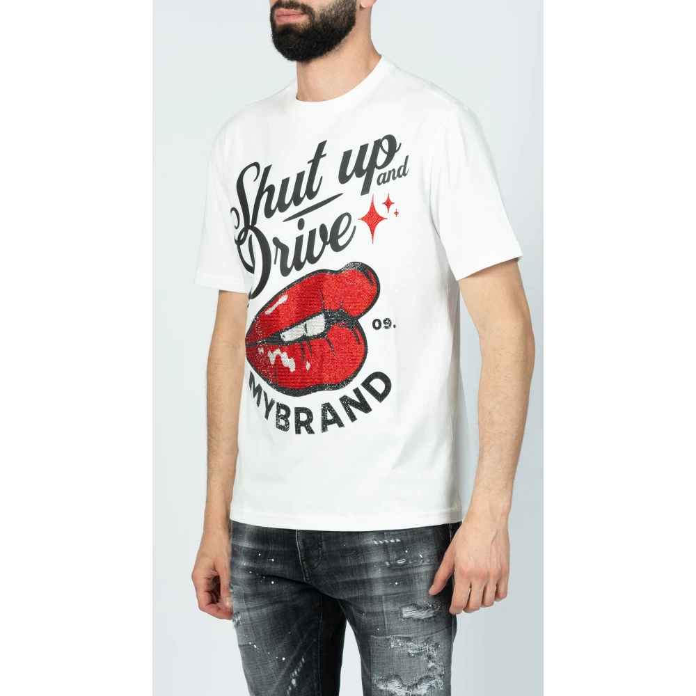 My Brand Witte Drive Tee White Heren
