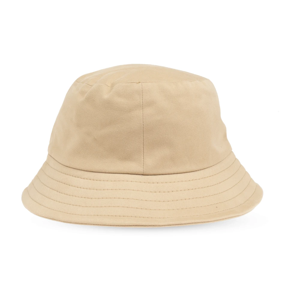 Ami Paris Hoed met logo Beige Unisex