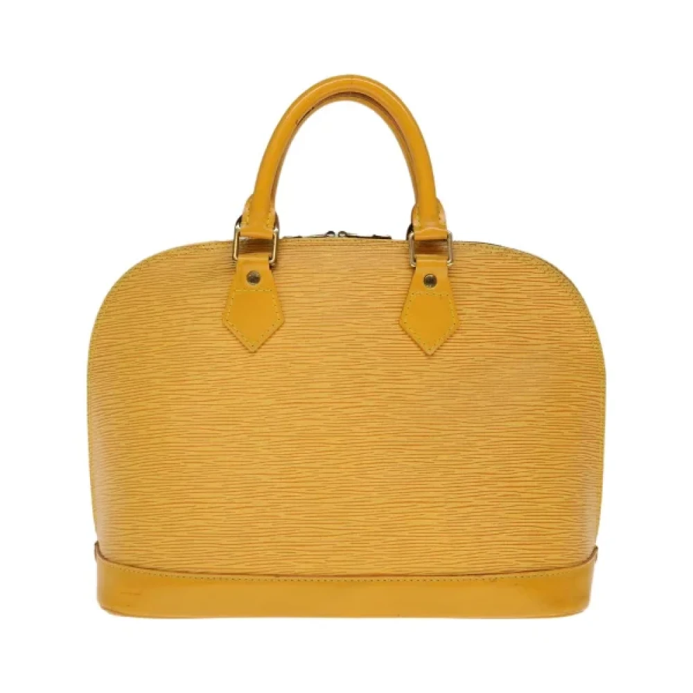 Louis Vuitton Vintage Pre-owned Leather handbags Yellow Dames