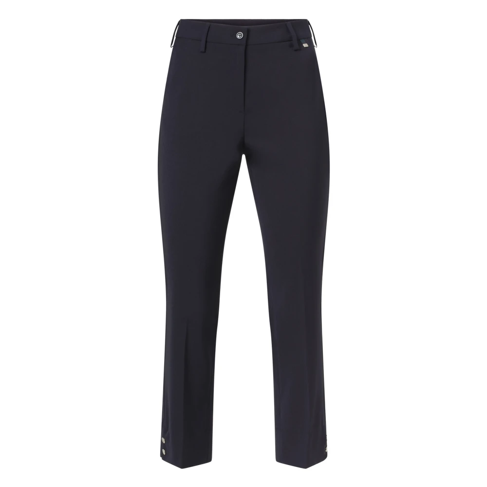 Herno Relaxte Elastische Taille Casual Broek Black Dames