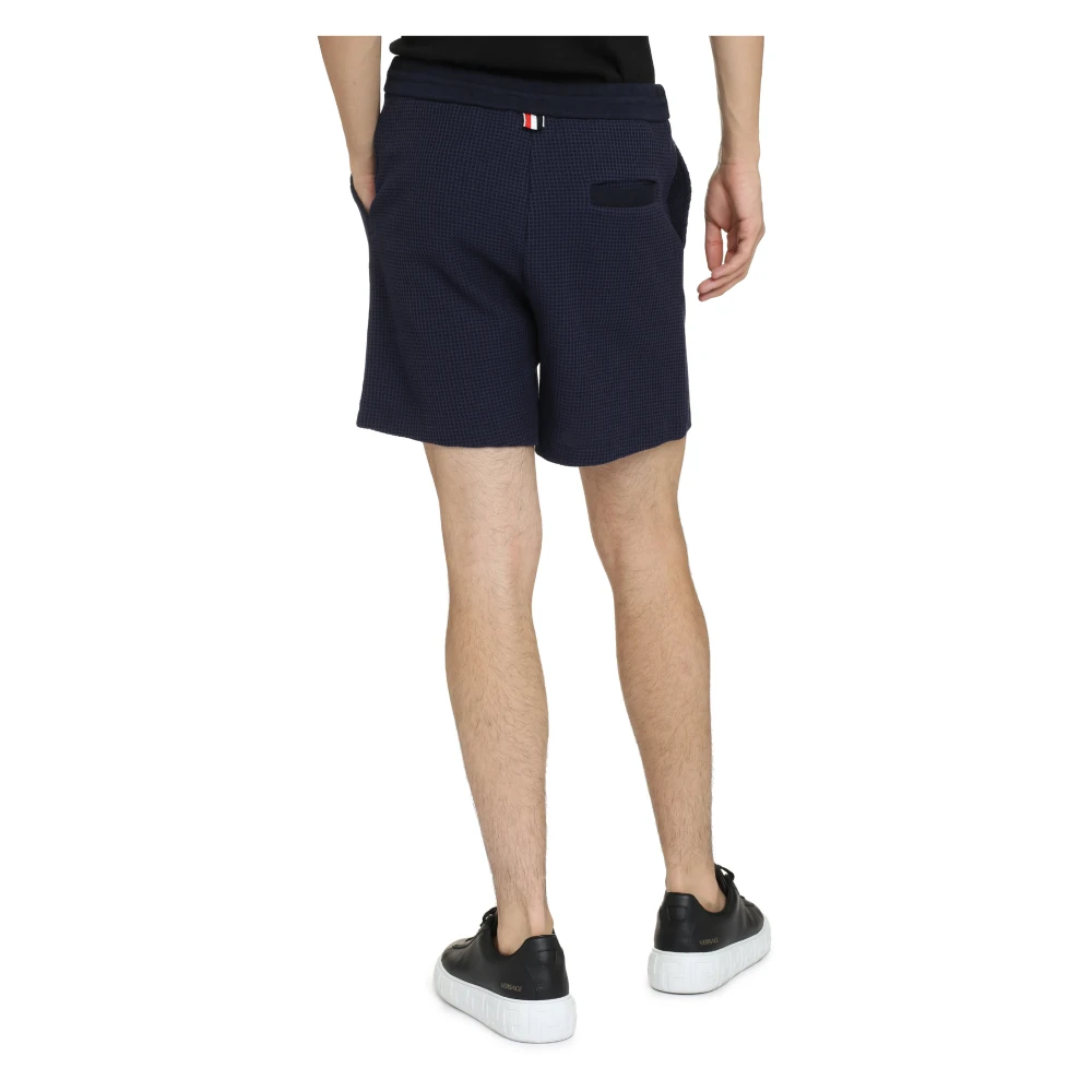 Thom Browne Katoenen Bermuda Shorts Blue Heren