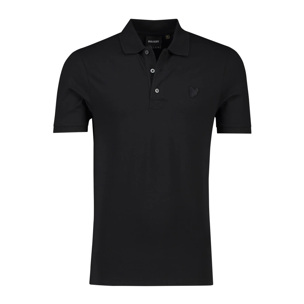 Lyle & Scott Zwarte poloshirt met korte mouwen Black Heren