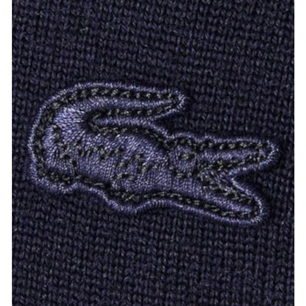Lacoste Blauwe Merinowollen Trui Blue Heren