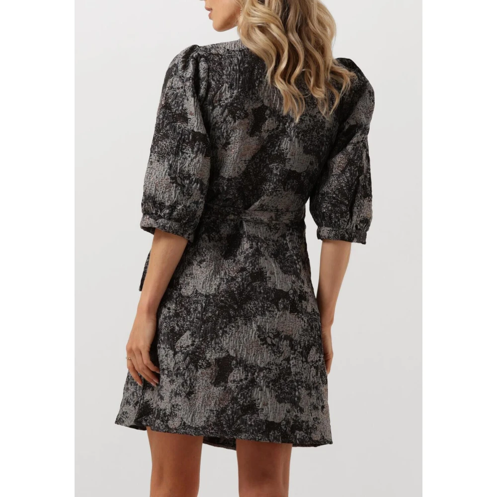 Notre-v Elegante Zwarte Mini Jurk Black Dames