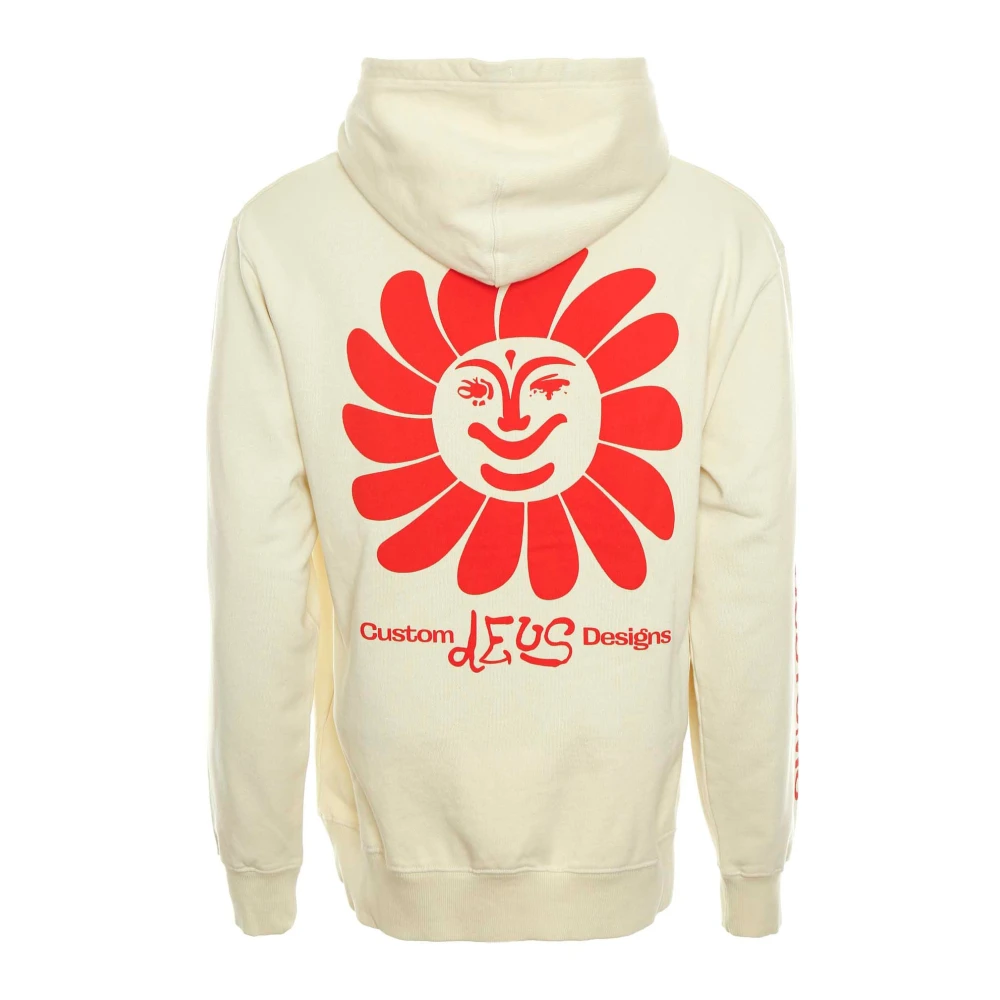 Deus Ex Machina Sunburst Hoodie Loose Fit Style White Heren