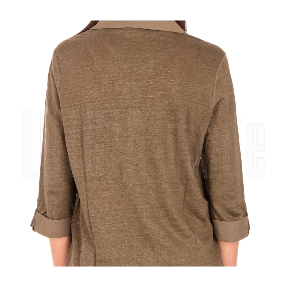 Elena Mirò Jersey T-Shirt Green Dames