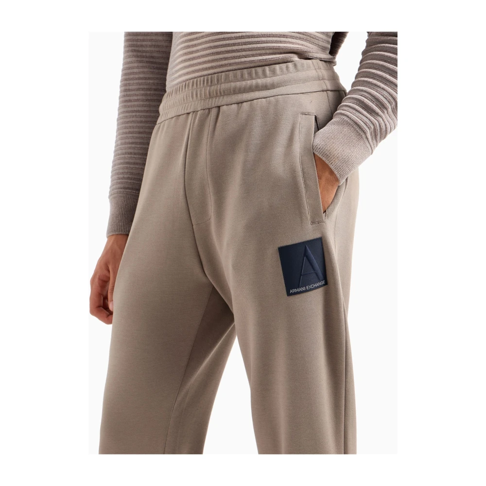 Armani Exchange Driftwood Beige Joggers Brown Heren