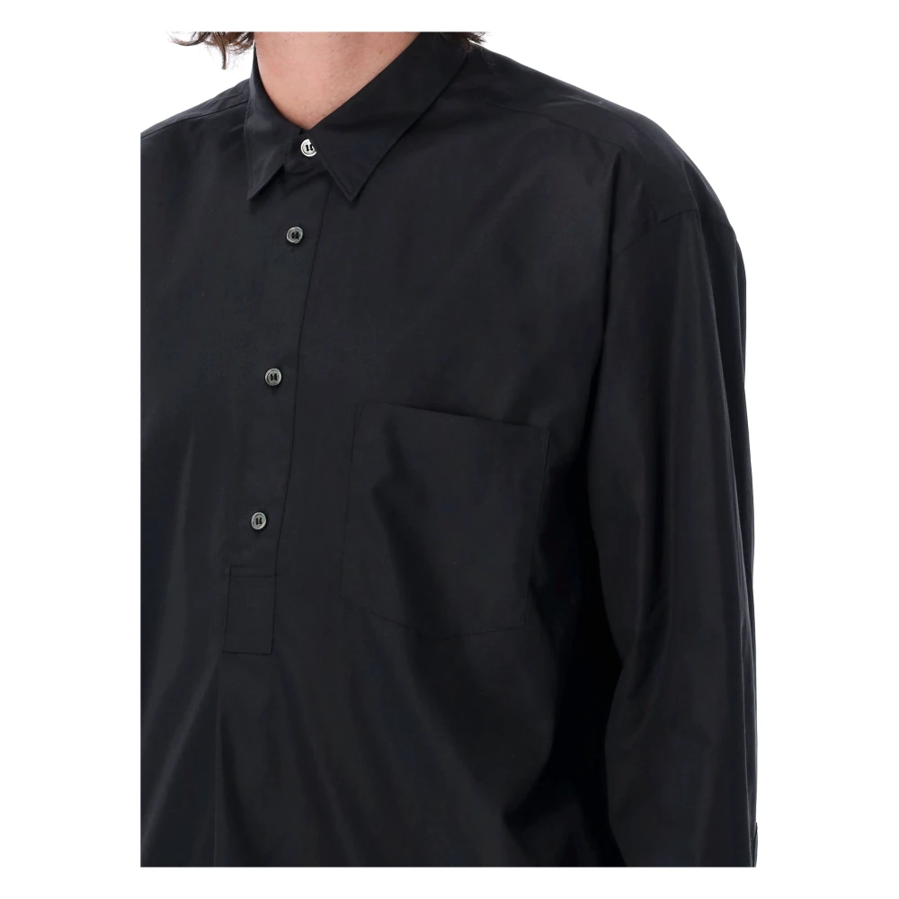 Comme des Garçons Zwarte Shirt met Koordzoom Aw24 Black Heren