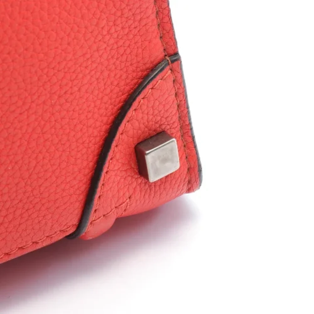 Celine Vintage Pre-owned Leather celine-bags Red Dames