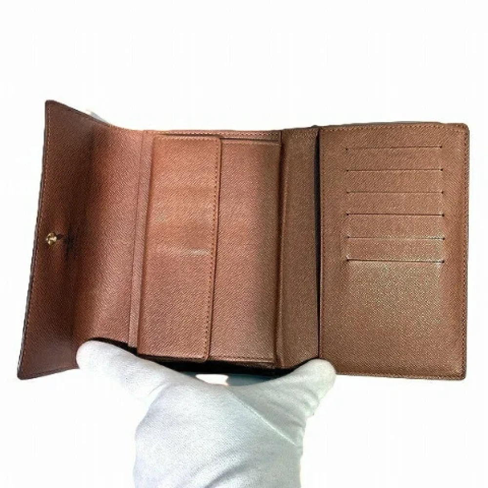 Louis Vuitton Vintage Pre-owned Canvas wallets Brown Dames