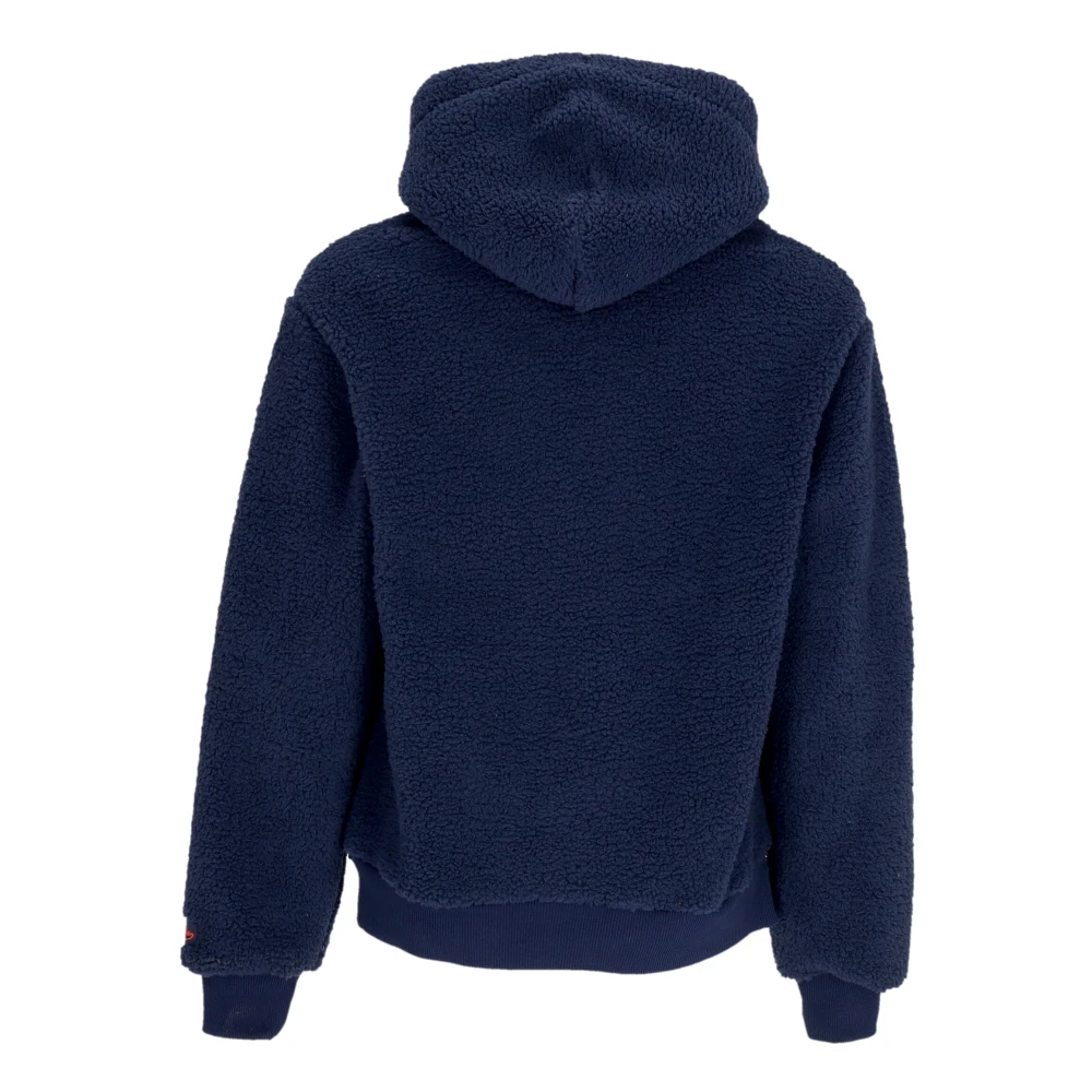 Dolly Noire Sherpa Hoodie met verstelbare capuchon Blue Heren