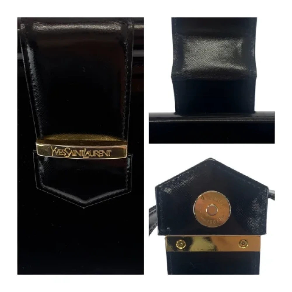 Yves Saint Laurent Vintage Pre-owned Leather handbags Black Dames