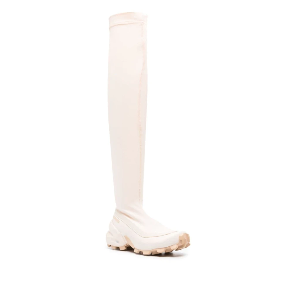 MM6 Maison Margiela Chunky Dijlengte Laarzen White Dames