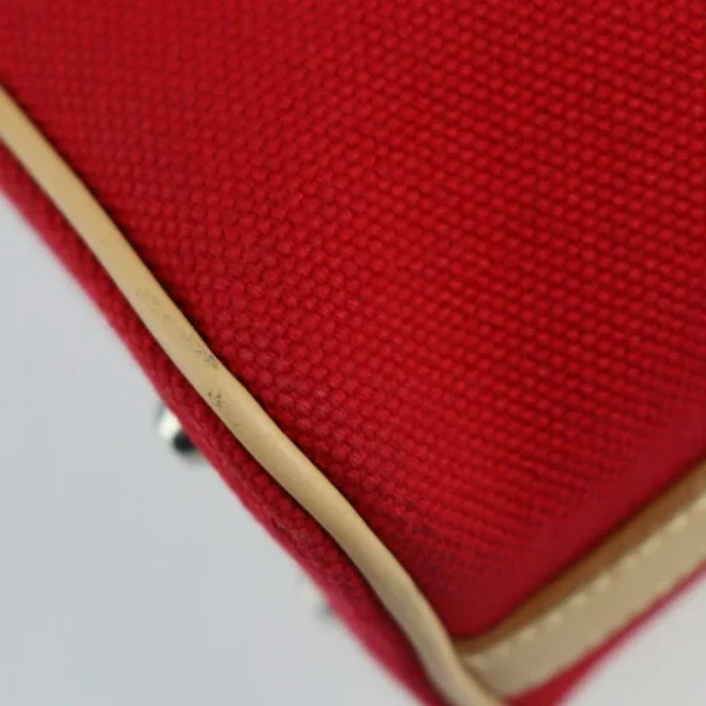 Burberry Vintage Pre-owned Leather shoulder-bags Red Dames
