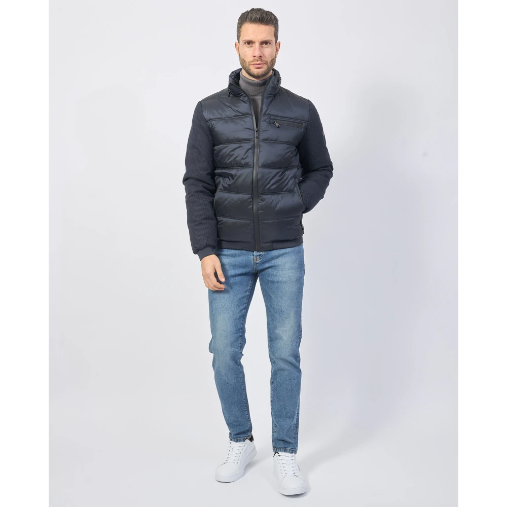 YES ZEE Blauwe Winterjas Blue Heren