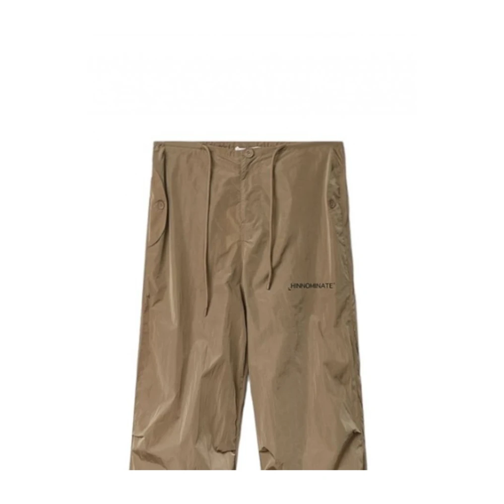 Hinnominate Beige Jogger Broek Nylon Samenstelling Brown Dames