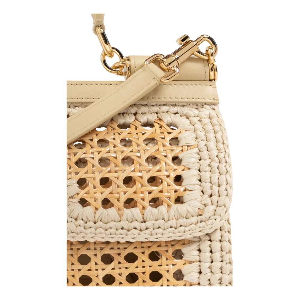 Dolce & Gabbana Schoudertas Sicily Beige Dames