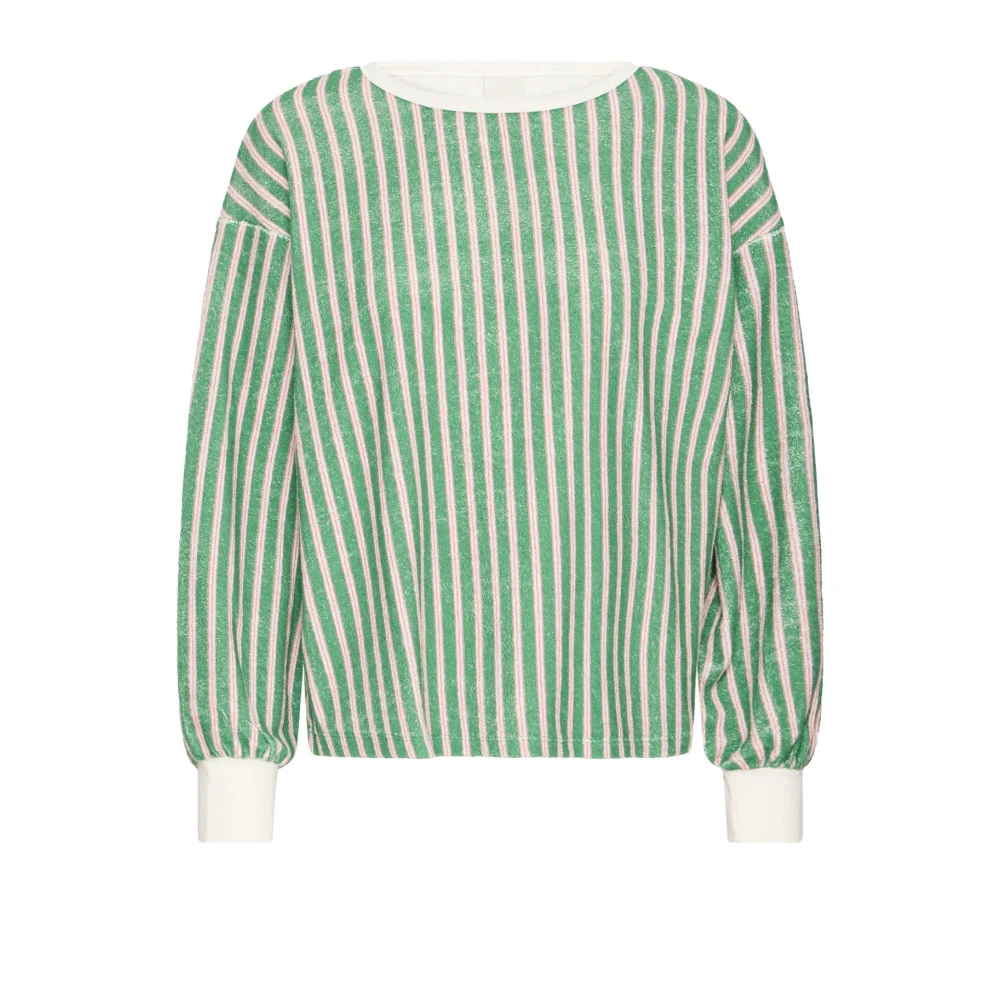 Ichi Green Cozy Sweatshirt Blarney - Female - Blouses - M - Blouses & Shirts
