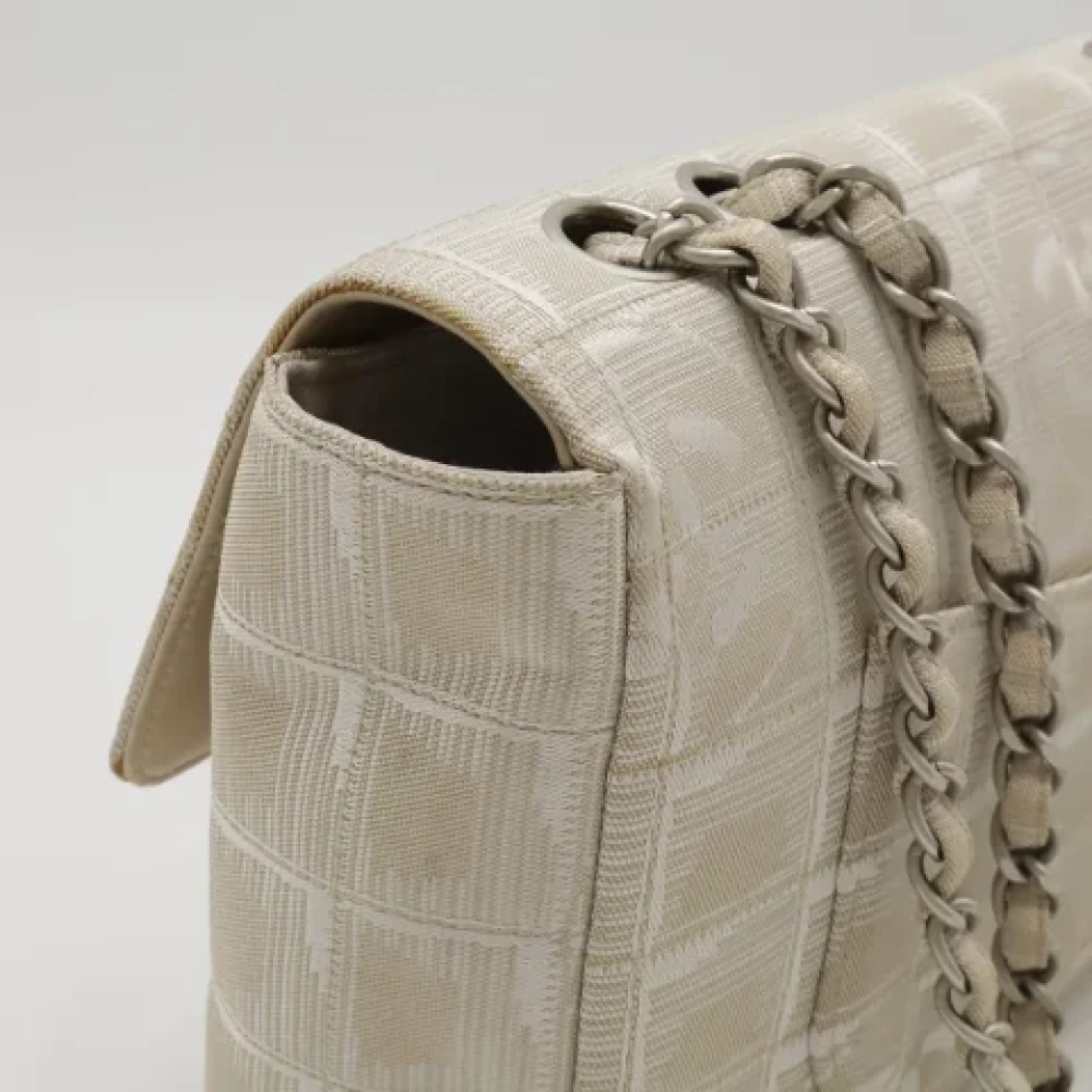 Chanel Vintage Pre-owned Canvas crossbody-bags Beige Dames
