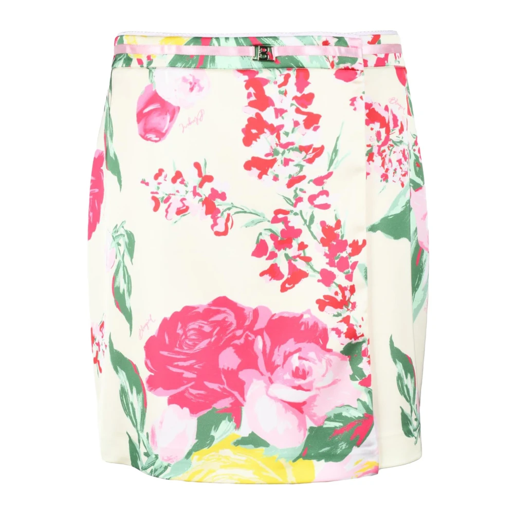 Blugirl Elegante Bloemen Gonna Jurk Multicolor Dames