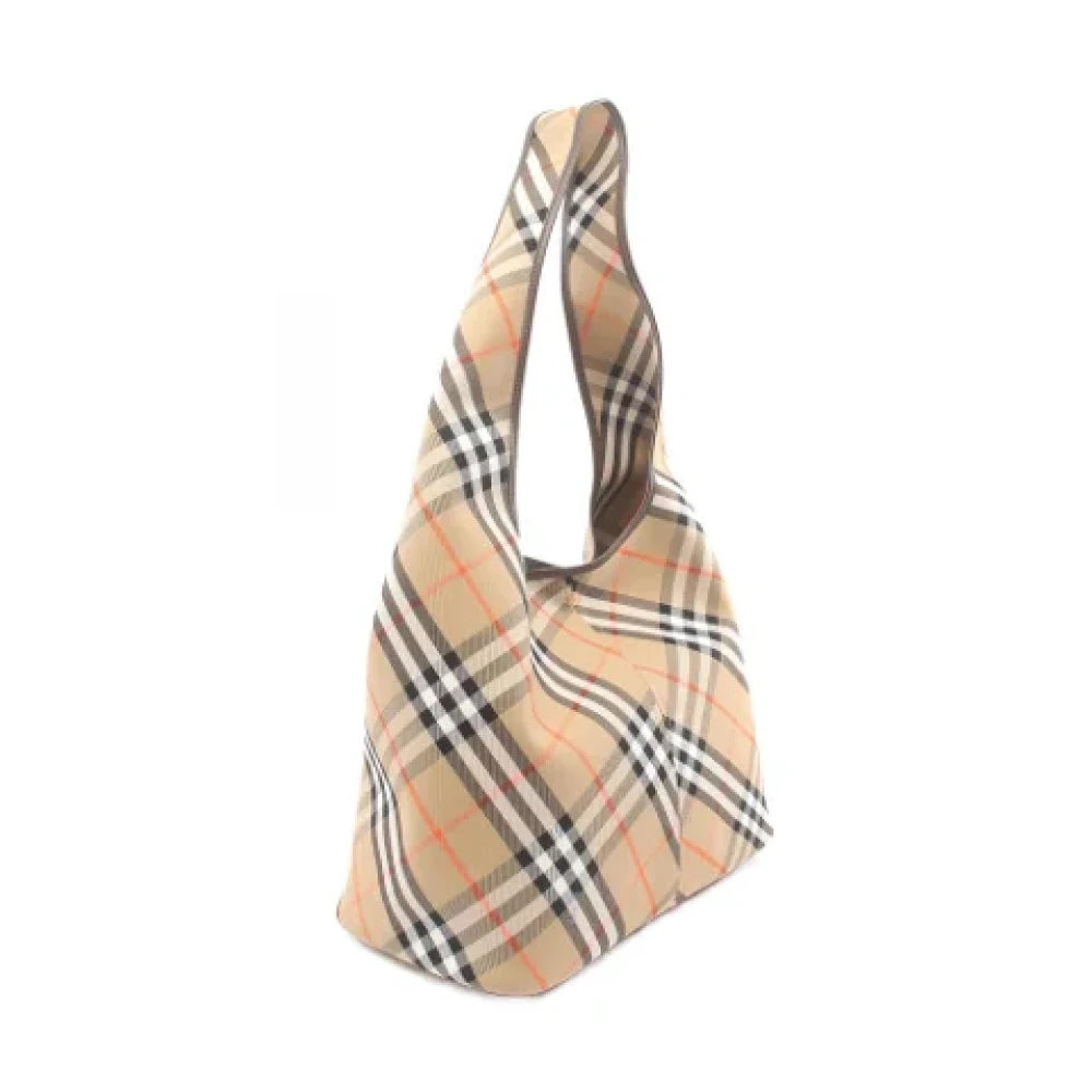 Burberry Vintage Pre-owned Canvas shoulder-bags Beige Dames