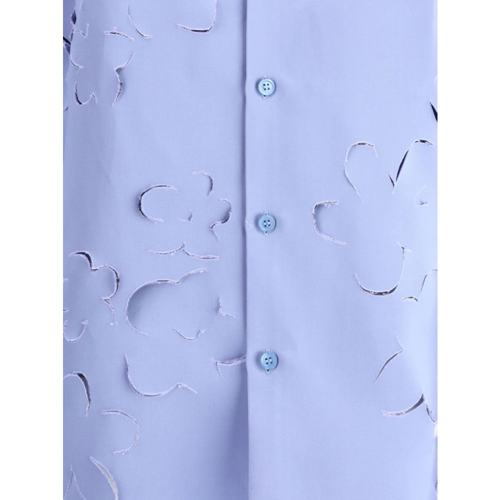 Marni Klassieke overhemd met knoopsluiting en lange mouwen Blue Dames