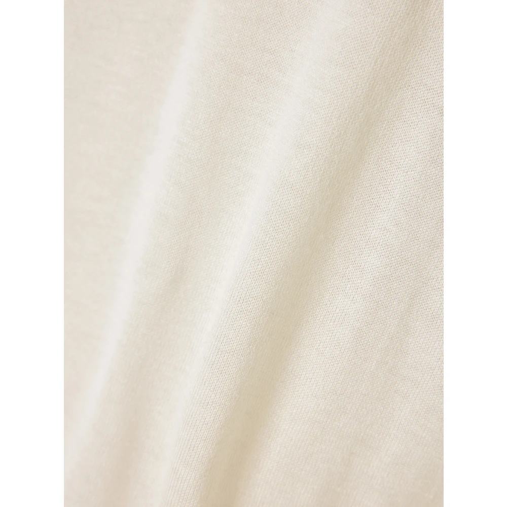 Barba Luxe Zijden T-shirt Gemaakt in Italië White Heren