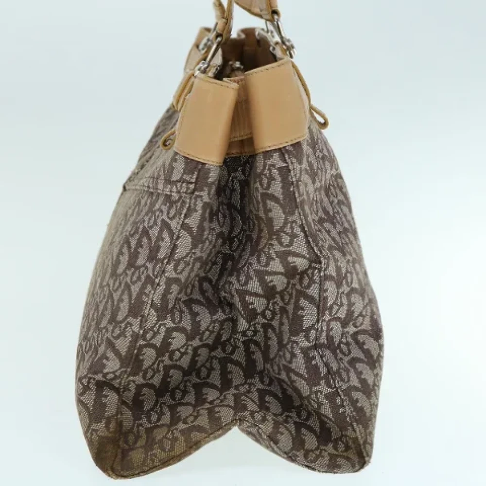 Dior Vintage Pre-owned Canvas totes Brown Dames