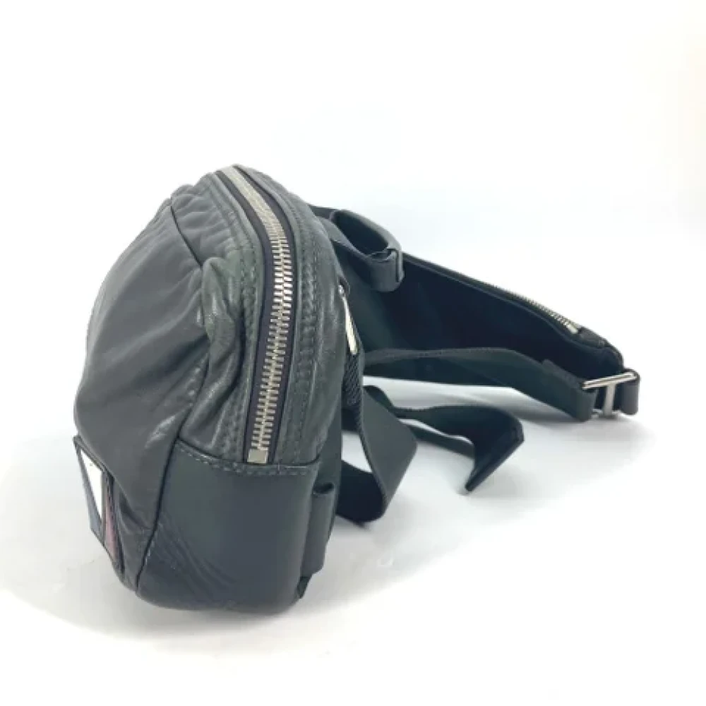 Louis Vuitton Vintage Pre-owned Leather handbags Gray Heren
