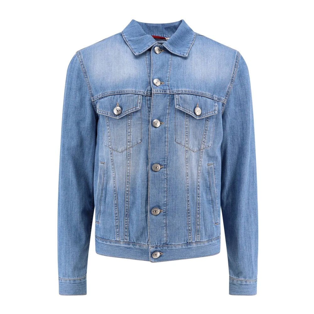 Jackets > Denim Jackets - - Brunello Cucinelli - Modalova