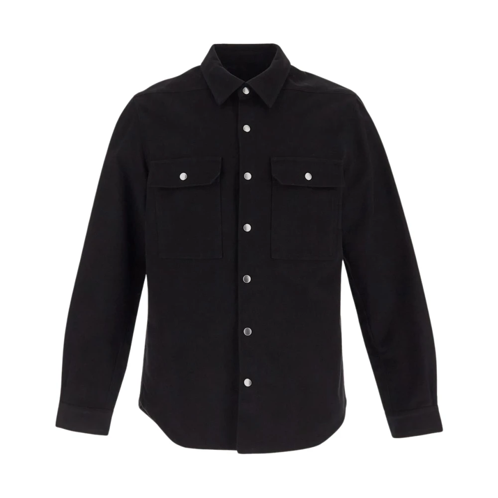 Rick Owens Katoenen Outershirt Black Heren