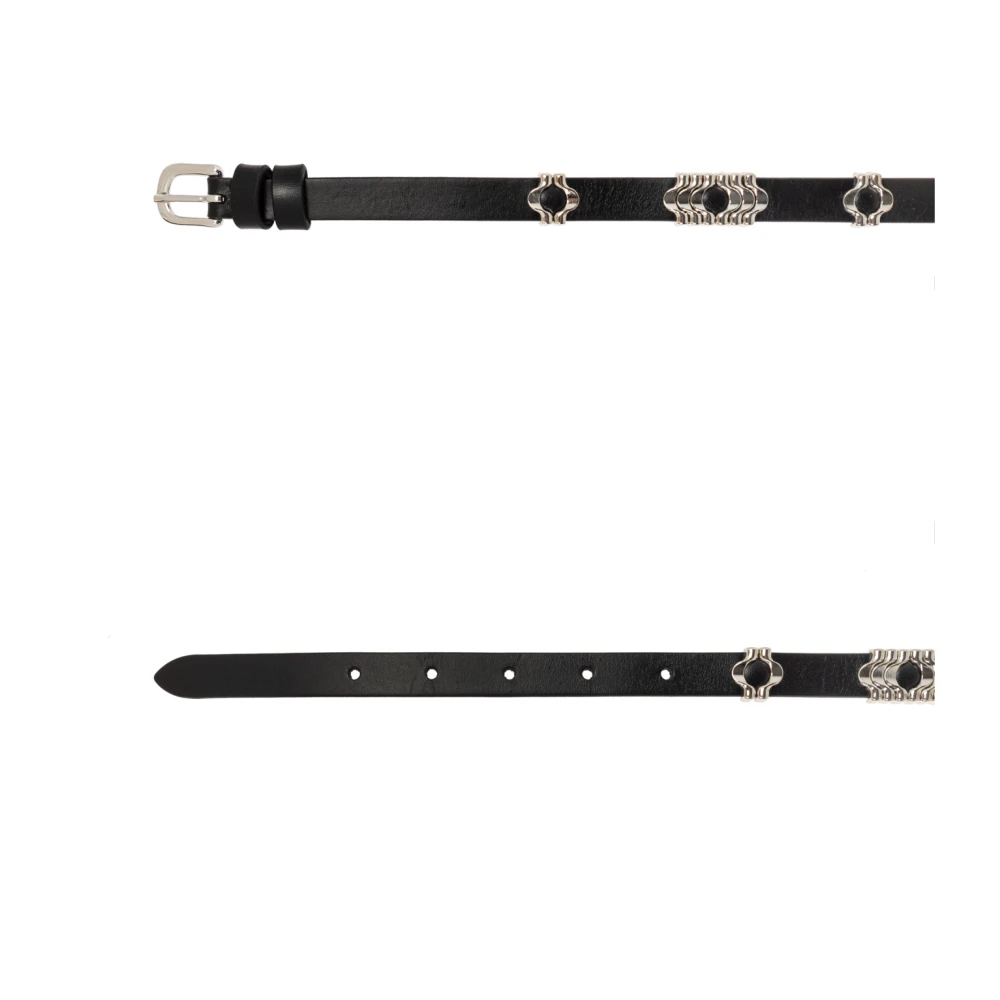 Isabel marant Leren riem 'Odena' Black Dames