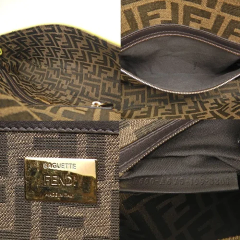 Fendi Vintage Pre-owned Fabric fendi-bags Beige Dames