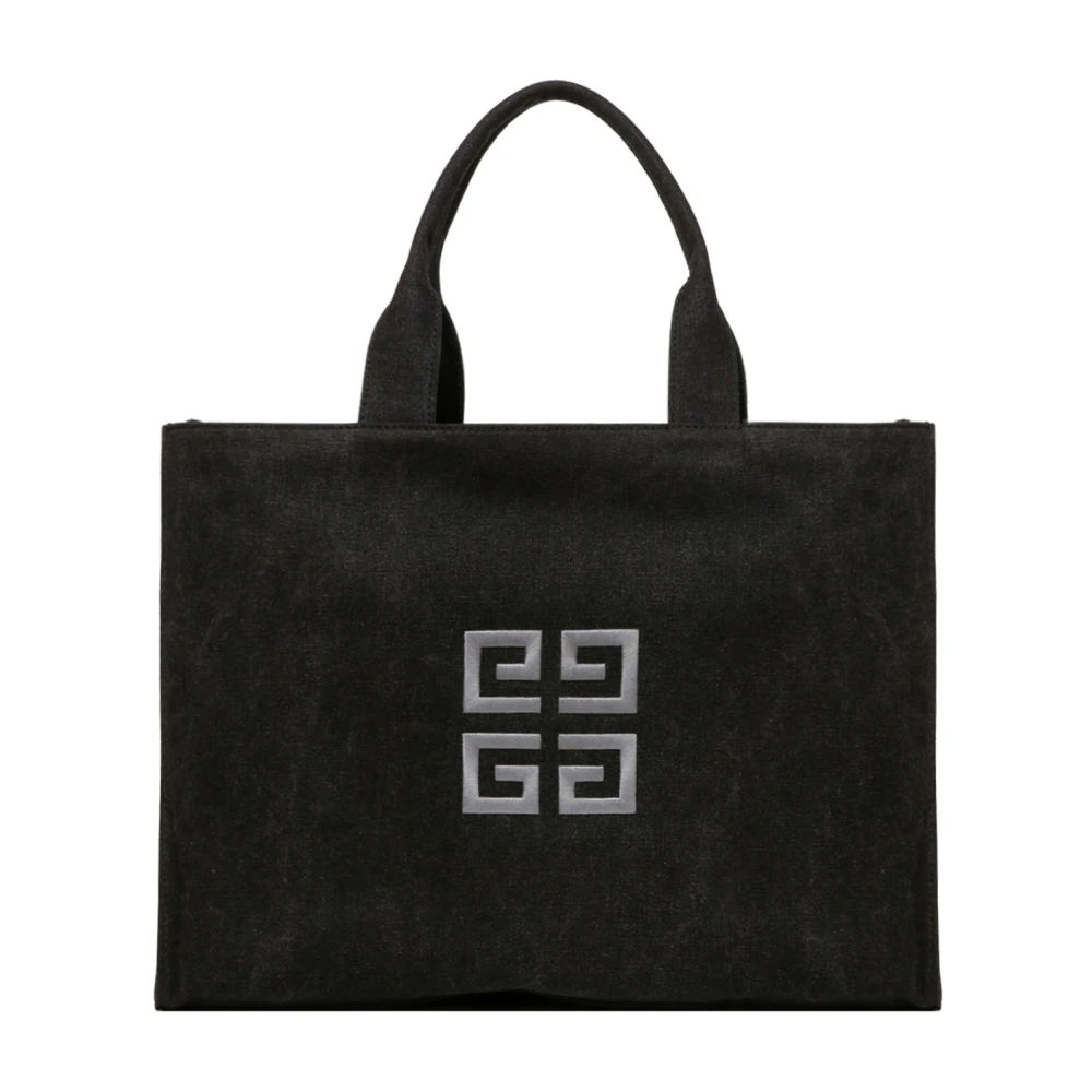 Givenchy Logo Geborduurde Tote Bag Black Heren