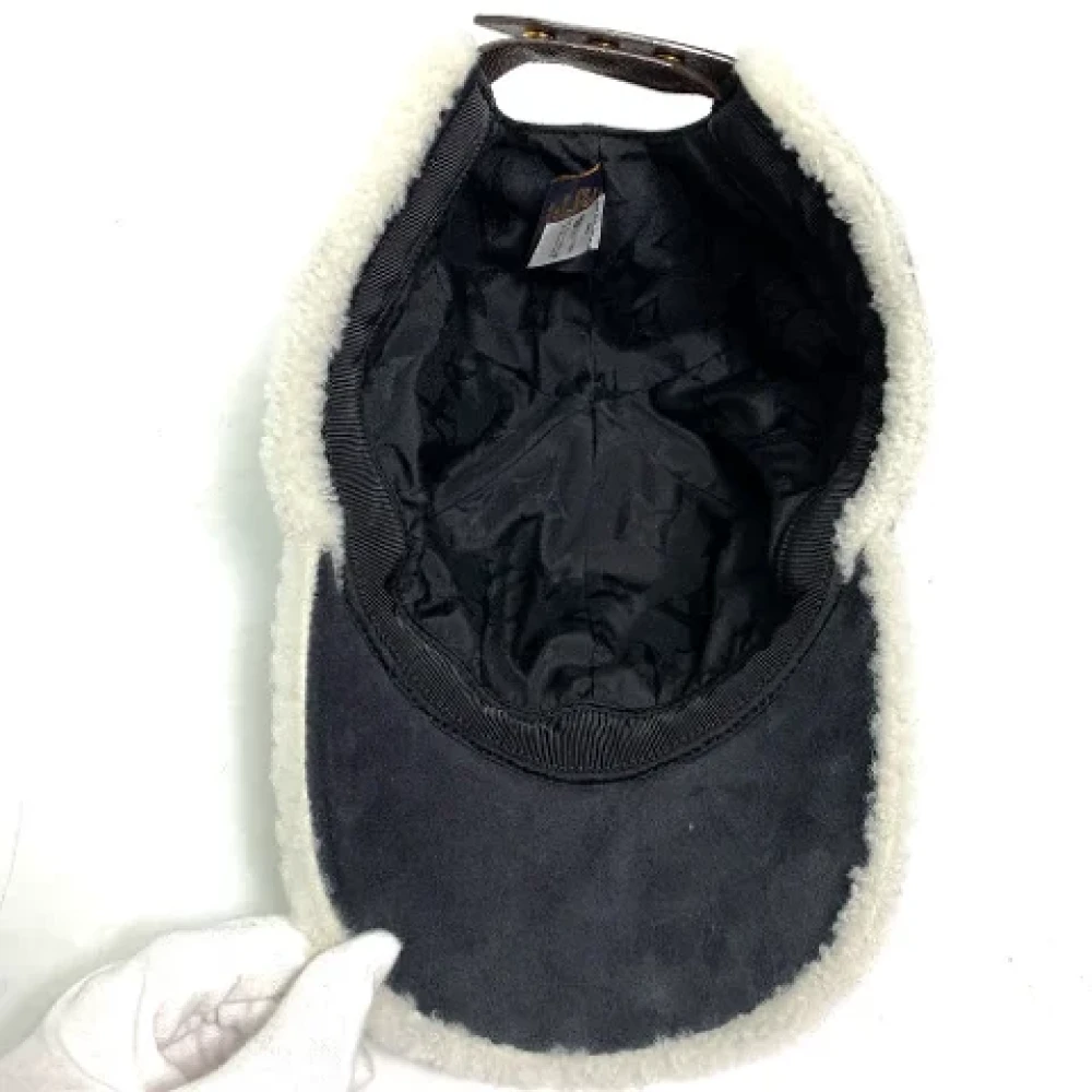 Louis Vuitton Vintage Pre-owned Leather hats Black Dames
