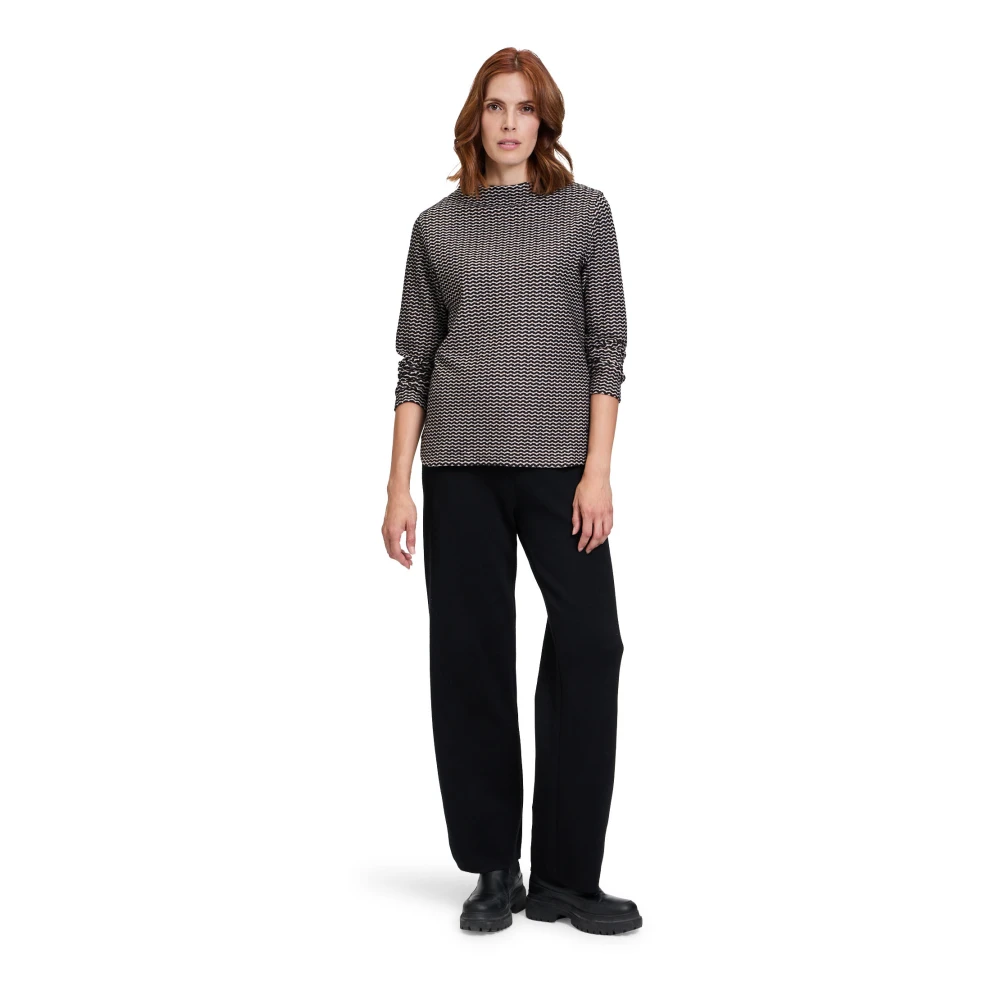 Betty & Co Elastische taille instapbroek Black Dames
