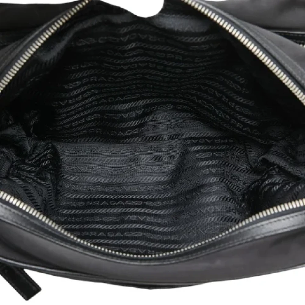 Prada Vintage Pre-owned Fabric clutches Black Dames