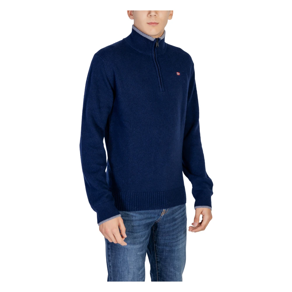 Napapijri Heren Gebreide Kleding Herfst Winter Collectie Blue Heren
