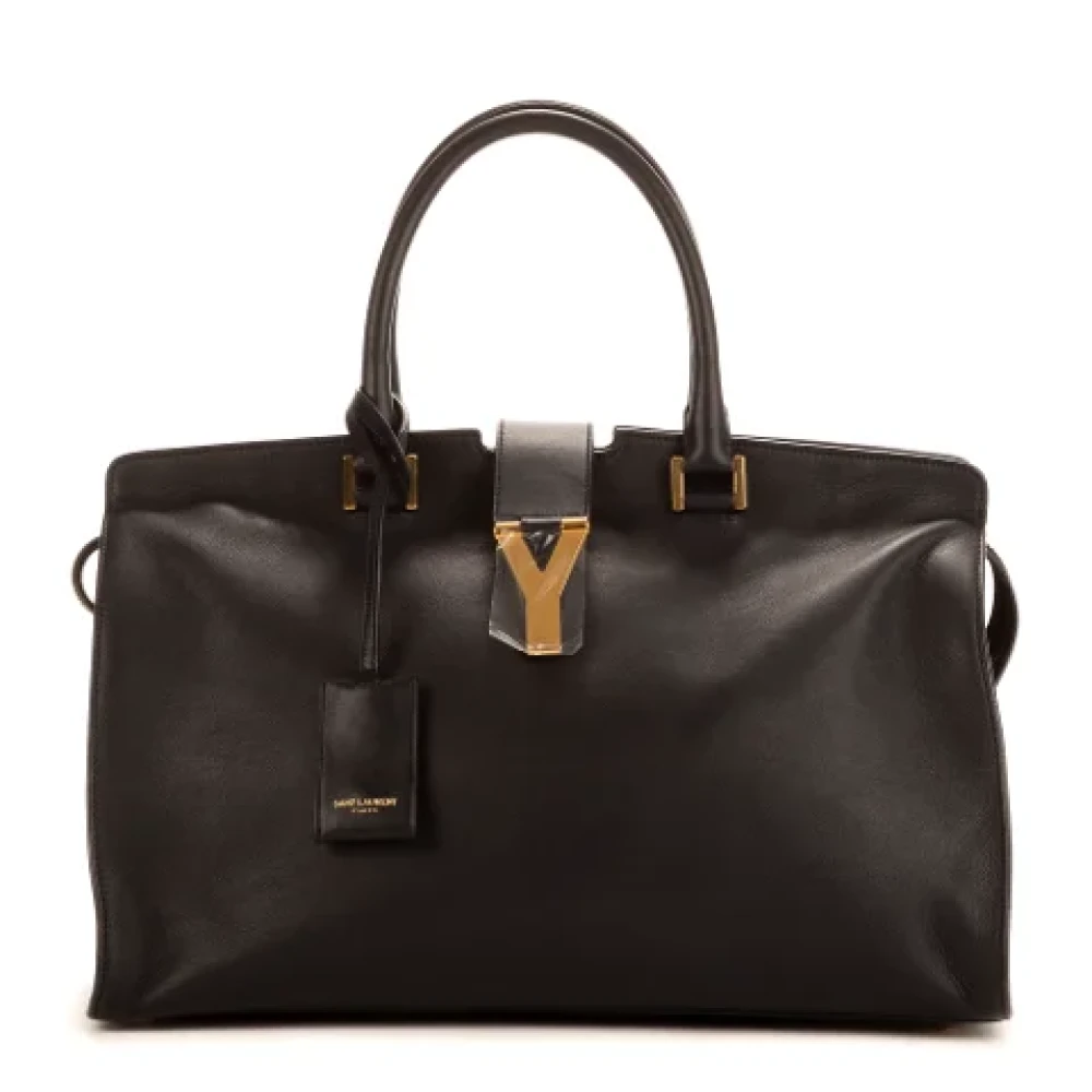 Yves Saint Laurent Vintage Pre-owned Leather handbags Black Dames