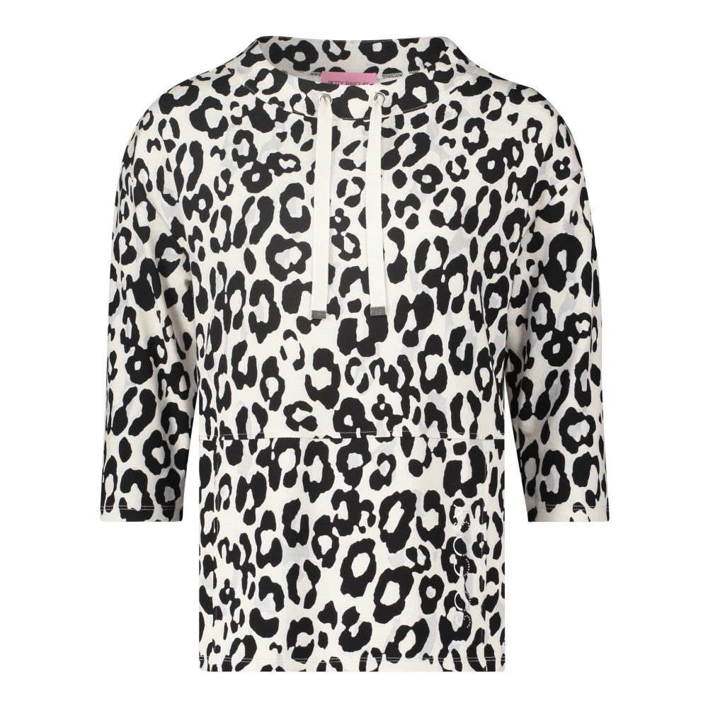 Betty Barclay Sweatshirt met dierenprint en glinsterende stenen Multicolor Dames